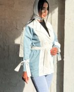 ترنج کت زارا ترکیبی دورنگ کد۲۷۲ - تصویر 6
