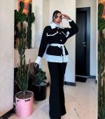 کت تک سفید مشکی