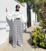 ست شومیز شلوار فندی - تصویر 4