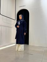 ترنچ کت جین آبی